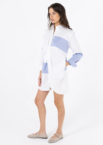 Wave Shirt Blue Dress